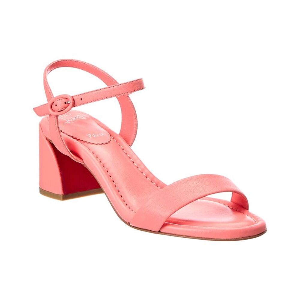 Christian Louboutin Jane 55 Leather Sandal, Pink